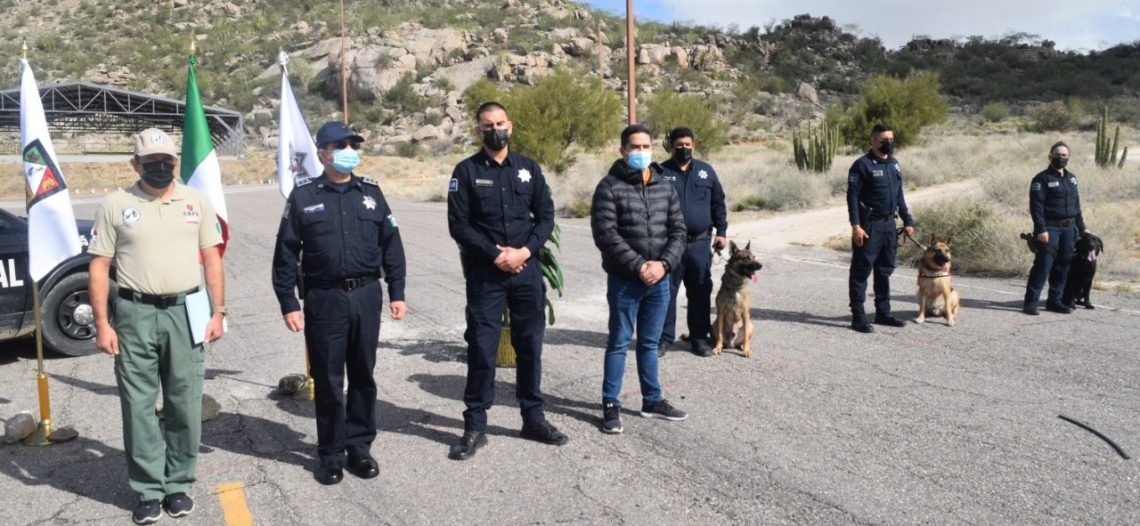 Certifican a unidad canina K9 de PESP Sonora