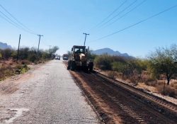 Presenta 70% de avance obra de conservación del libramiento de Guaymas
