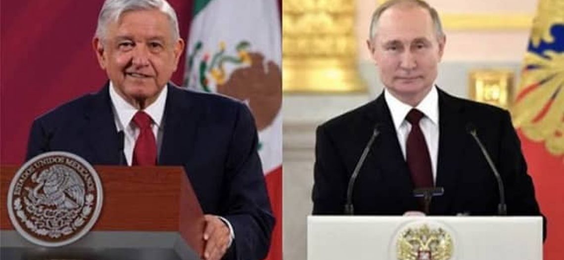 Presidentes López Obrador y Vladimir Putin conversan vía telefónica