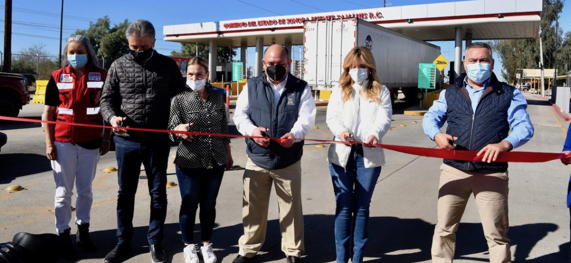 Entrega Gobernadora modernización de la caseta Puente Río Colorado