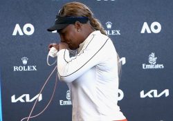 Serena Williams sale llorando; ‘se acabó’