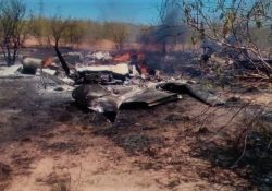 Fiscalías indagan causas del desplome de la avioneta