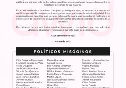 Exhiben a políticos que han abusado de mujeres: Salgado Macedonio la encabeza