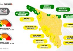 Están cinco municipios en riesgo de pasar a naranja en el Mapa Sonora Anticipa