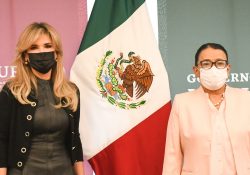 Se reúne Gobernadora con Secretaria de Seguridad y Protección Ciudadana en México