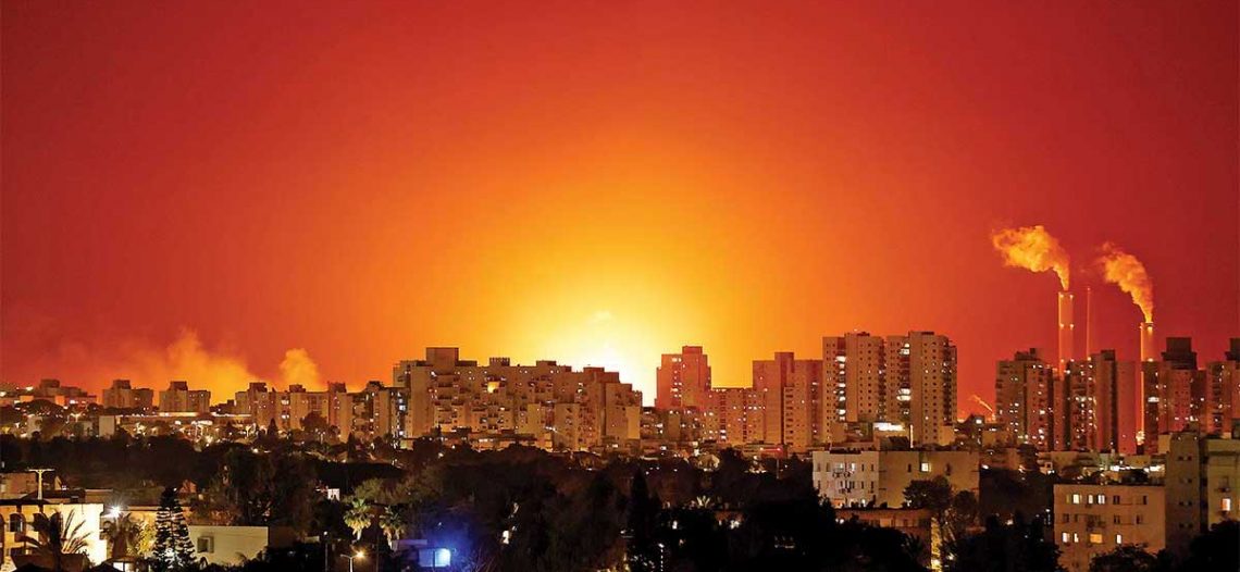 Horas de bombardeos en la franja de Gaza