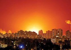 Horas de bombardeos en la franja de Gaza
