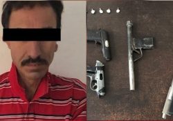 Atrapa PESP a hermosillense en posesión de armas hechizas y droga