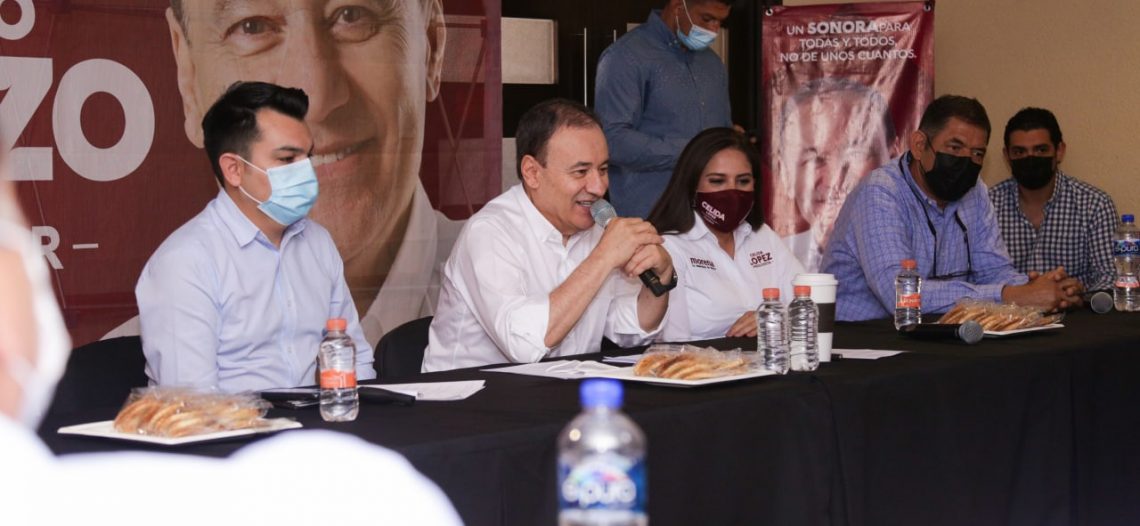 Alfonso Durazo propone transparencia total en la licitación y contratación de obras.