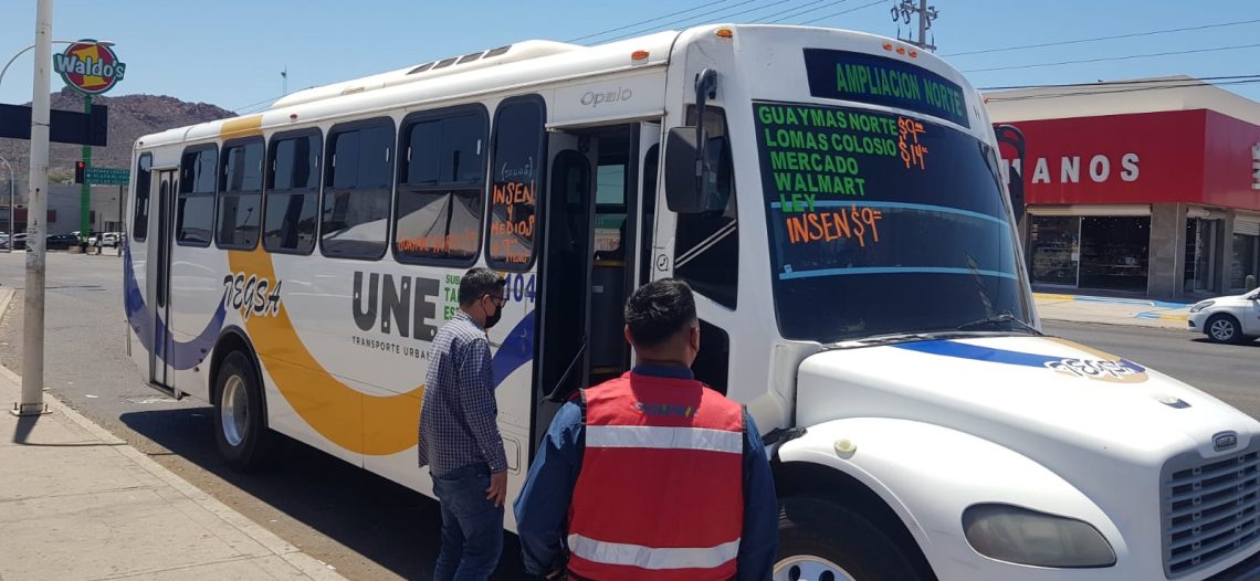 Delegación de transporte en Guaymas vigila se respete tarifa autorizada