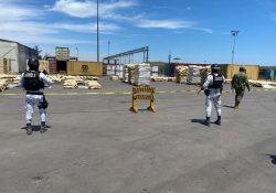 MARINA en coordinación con Aduanas, Guardia Nacional y FGR, aseguran más de 711 kilogramos de cocaína y metanfetamina en los puertos de Lázaro Cárdenas y Guaymas