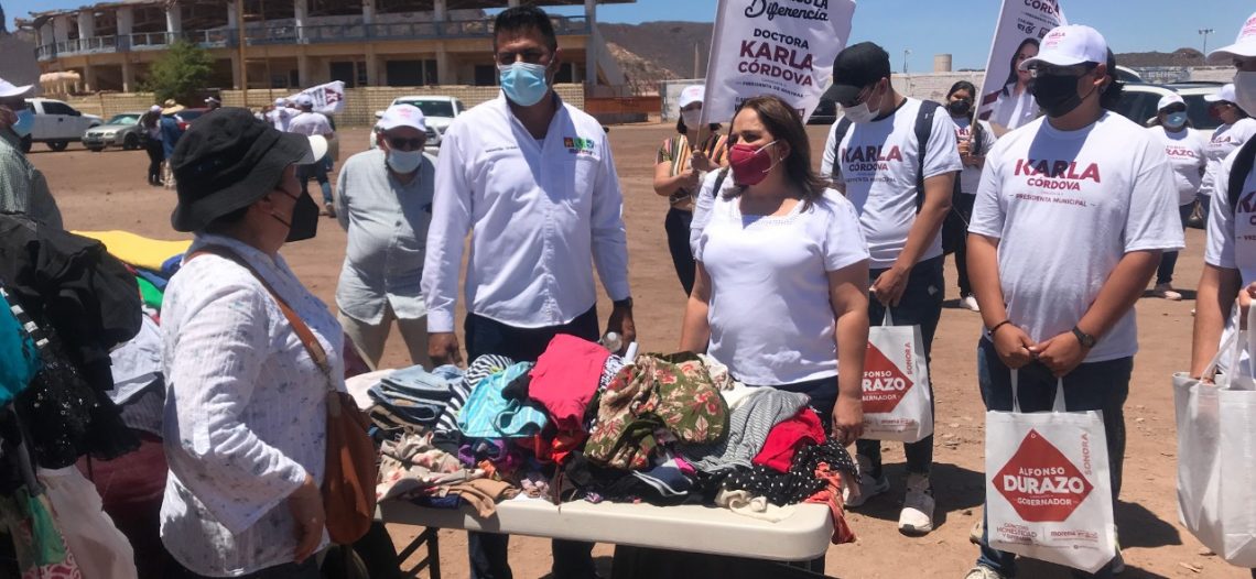 Quiero ser su presidenta municipal para cambiarle la cara a Guaymas, si ustedes me apoyan, no los voy a defraudar: Doctora Karla Córdoba.