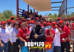 Recorre Rodolfo Lizárraga el Poblado de Ortiz, presentando su proyecto de gobierno.