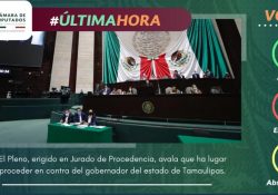 La Cámara de Diputados aprueba desafuero del gobernador de Tamaulipas