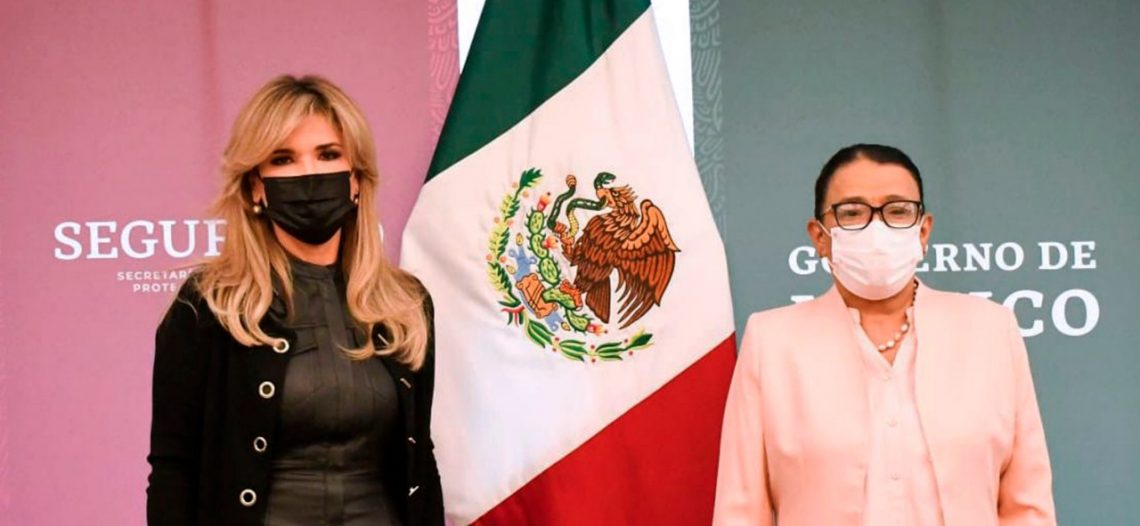 Se reúne Gobernadora Pavlovich con Secretaria de Seguridad y Protección Ciudadana en México