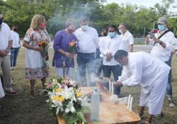 Con ritual Maya piden permiso a la Madre Tierra para iniciar trabajos del Tren Maya