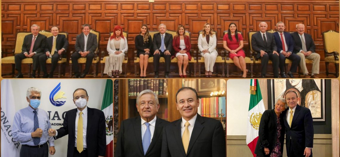Alfonso Durazo se reúne con el presidente López Obrador y los gobernadores electos de Morena.