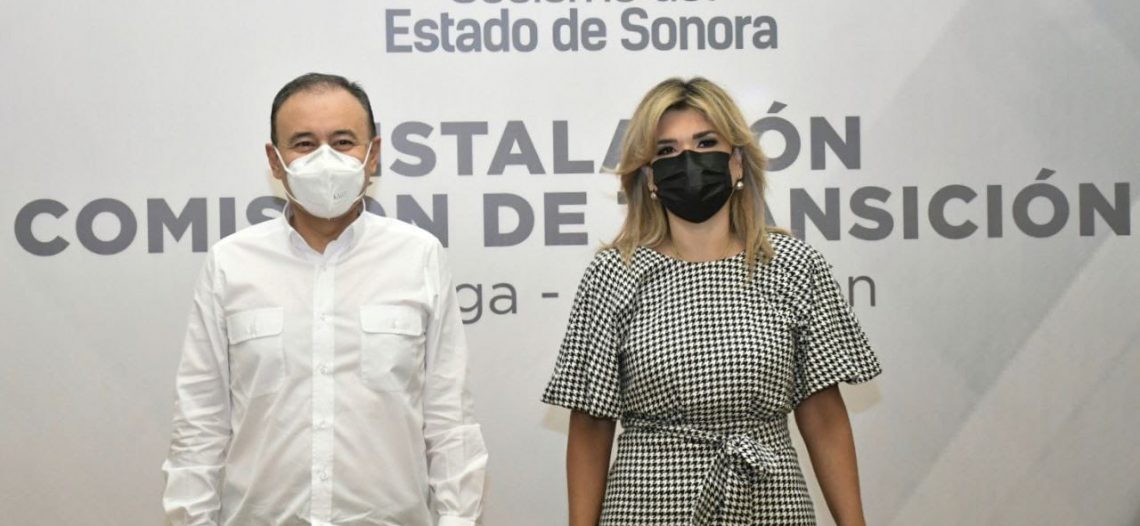 Alfonso Durazo y Claudia Pavlovich instalan la Comisión de Transición para entrega-recepción del gobierno de Sonora.