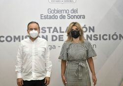 Alfonso Durazo y Claudia Pavlovich instalan la Comisión de Transición para entrega-recepción del gobierno de Sonora.