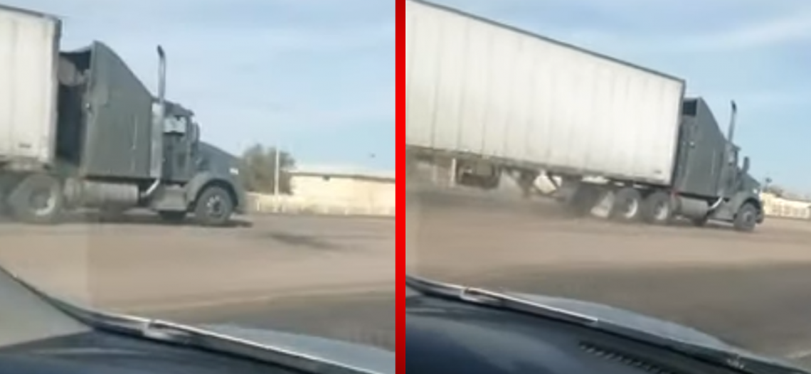 Un chofer de trailer no traía para pagar y debió huir de bloqueo yaqui en sentido contrario