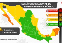 Se pintan de verde 19 estados y 4 en naranja