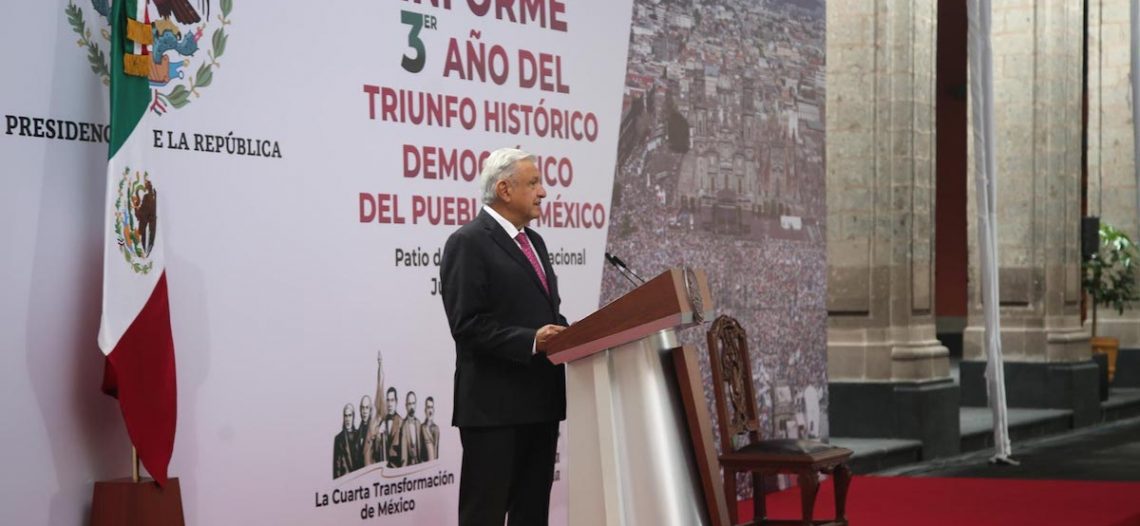 “No podrán detener programas sociales”; López Obrador da informe a tres años de su triunfo