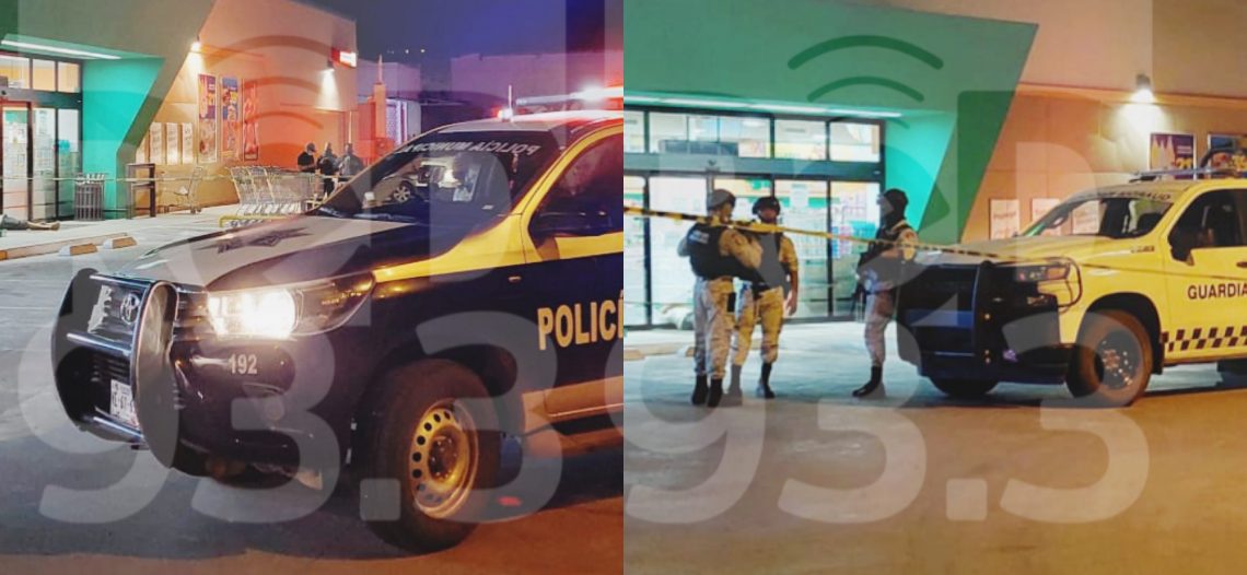 Ejecutan a hombre por fuera de Supermercado al Sur de Guaymas