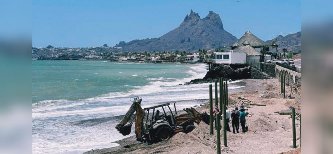 Se confirma la preocupación: marea alta afecta a la Playa Incluyente en construcción