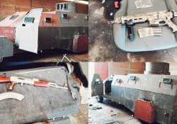 Sedena decomisa «Monstruo Blindado», autos y armas de oro en Tuxpan, Jalisco