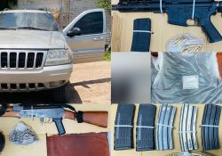 Asegura PESP y SEDENA arma AK-47 y fusil calibre .223 en Navojoa