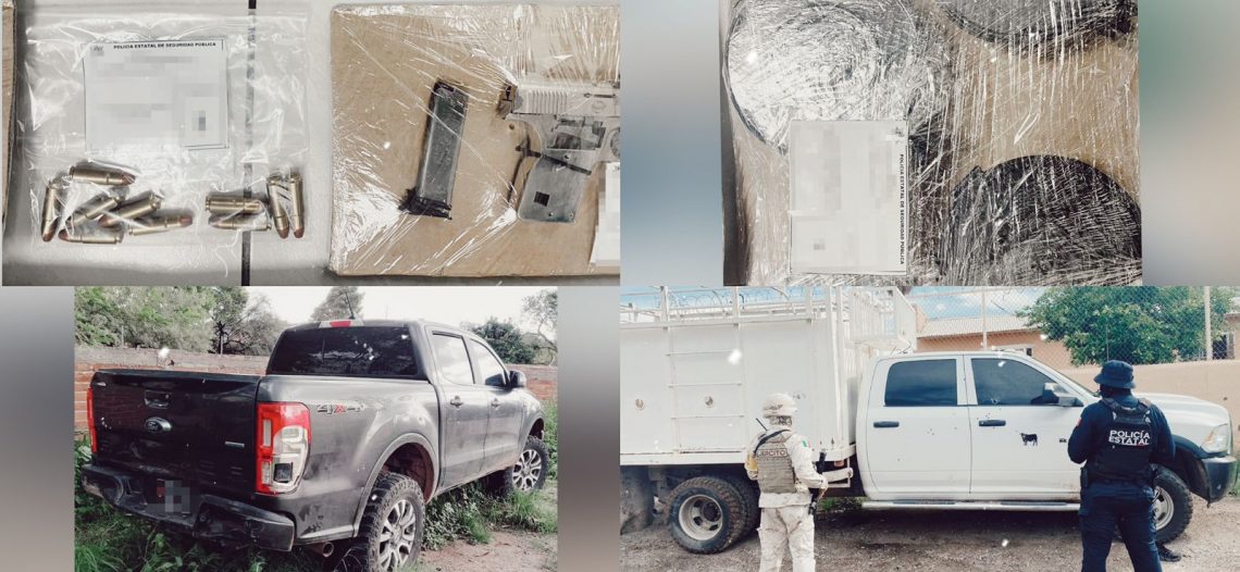 Localiza PESP, SEDENA y GN armamento en 3 vehículos robados en operativo Magdalena