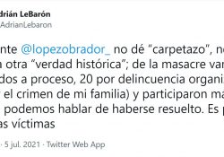 “No dé carpetazo”, le pide Adrián LeBarón al presidente López Obrador