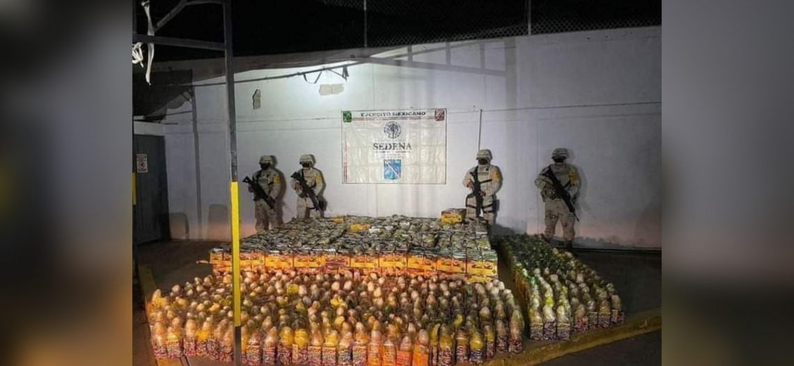 Decomisa SEDENA mil 158 kg de Metanfetaminas en Nogales