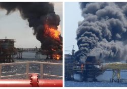 Confirma PEMEX 5 muertos por incendio en plataforma