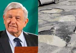 El presidente anuncia programa para arreglar baches en 100 ciudades del país