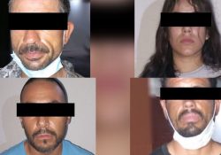 Detienen PESP, SEDENA y Guardia Nacional a 4 hombres y una mujer armados en Magdalena