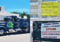 Le cortan la Luz a Palacio Municipal en Empalme y protestan con bloqueo personal de recolección de basura
