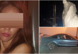 LA ABANDONAN A SU SUERTE LOS POLICIAS LE ENCUENTRAN DROGA