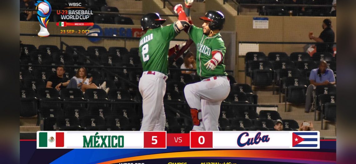 México obtiene su primer triunfo en el Mundial Sub-23 venciendo a Cuba