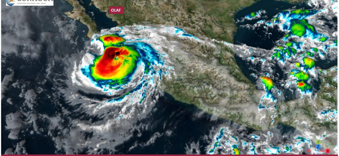 Olaf podría impactar como huracán categoría 2 en los municipios de Los Cabos y La Paz, Baja California Sur