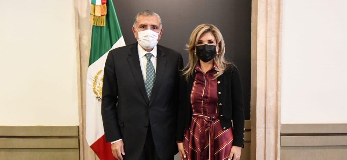 Se reúne Gobernadora con titulares de Gobernación y de Seguridad y Protección Ciudadana