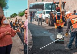 Supervisa alcaldesa avances en bacheo