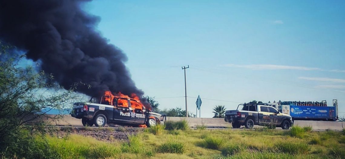 4 delincuentes muertos y dos policías estatales heridos, saldo de enfrentamiento en Pitiquito, Sonora hasta el momento