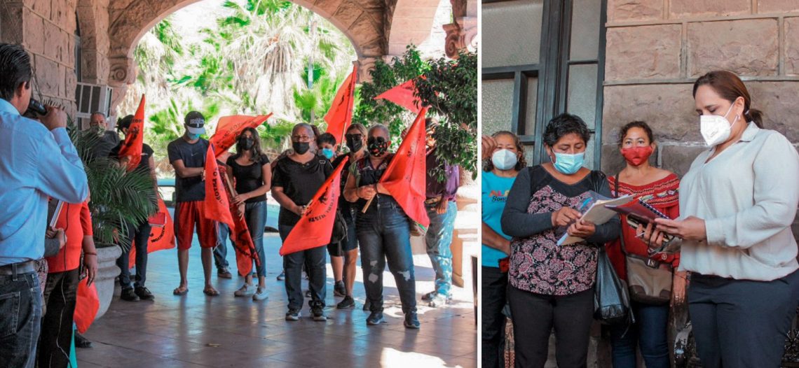 Atiende alcaldesa a integrantes de Antorcha Campesina