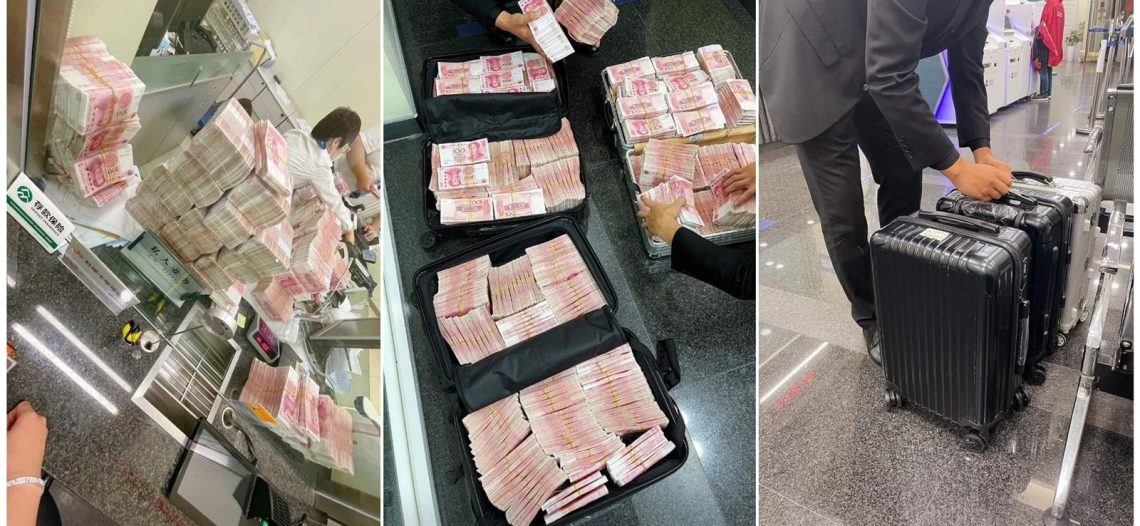 Molesto por que le pidieron que usara cubrebocas, Millonario retira todo su dinero del banco