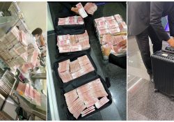 Molesto por que le pidieron que usara cubrebocas, Millonario retira todo su dinero del banco