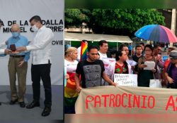 Condecoran en Chiapas a ex gobernador; hay protestas acusándolo de asesino