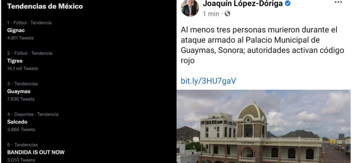 El ataque a Palacio se volvió tema de tendencia en el país