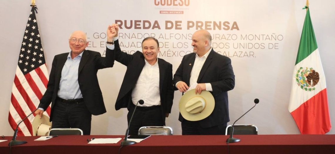 Seguridad, atracción de inversión y turismo, temas prioritarios entre Sonora y EU: Gobernador Durazo