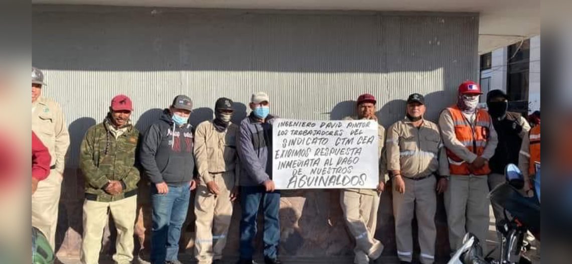 Agobios financieros en CEA provocan plantón” por los aguinaldos